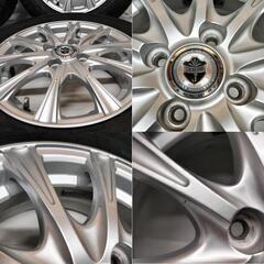 ＜スタッドレスタイヤ & ホイール 4本＞ 175/65R14 2018年製    14x5.5J Weds JOKER 4H -100 フィット キューブ マーチ