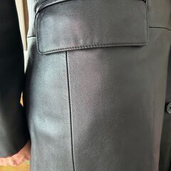 ブラック系　レザーロングコート(MEN\'S TENORAS) 