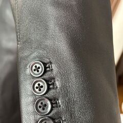 ブラック系　レザーロングコート(MEN\'S TENORAS) 