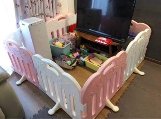 ベビーゲート　柵　10枚セット、固定ホルダー付き