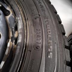 ＜スタッドレスタイヤ & ホイール 4本＞ 155/65R13 ダンロップ　 13x4.00B TOPY 4H -100 軽自動車