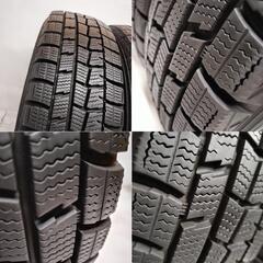 ＜スタッドレスタイヤ & ホイール 4本＞ 155/65R13 ダンロップ　 13x4.00B TOPY 4H -100 軽自動車
