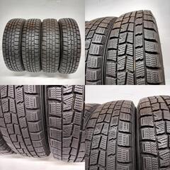 ＜スタッドレスタイヤ & ホイール 4本＞ 155/65R13 ダンロップ　 13x4.00B TOPY 4H -100 軽自動車