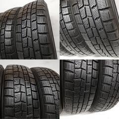 ＜スタッドレスタイヤ & ホイール 4本＞ 155/65R13 ダンロップ 80%　 13x4.00B トヨタ製 4H -100 軽自動車