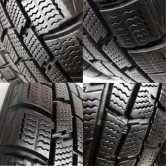 ＜スタッドレスタイヤ & ホイール 4本＞ 155/65R13 ダンロップ 80%　 13x4.00B トヨタ製 4H -100 軽自動車