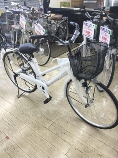【✨新品未使用品❗️メーカー保証1年❗️取扱説明書付き❗️スタンダード❗️清潔感あるホワイトカラー❗️✨】26インチ自転車 21テクノロジー