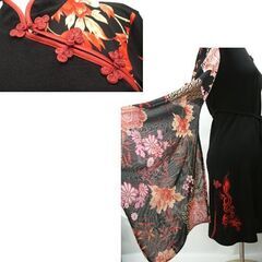 キューティーフラッシュ ミニワンピース チャイナドレス＆着物風 長袖 