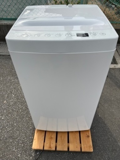 美品 2018年製 新品糸くずフィルターTAG label(Haier)4.5kg 全自動洗濯機【AT-WM45B】コンパクトサイズ