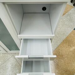 ?人気のホワイトカラー キッチンカウンター ✨定価￥39,800✨ 収納力 