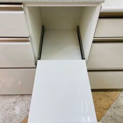 ?人気のホワイトカラー キッチンカウンター ✨定価￥39,800✨ 収納力 