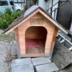 ［さしあげます］高級木材『金山杉』で作った世界にひとつの犬小屋
