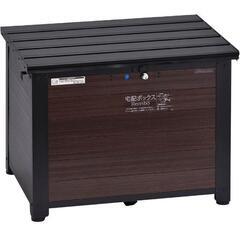 153t 未使用品 グリーンライフ 宅配ボックス 大容量 屋外 戸建て用 ベンチ型 置き配 不在受取 防犯対策 鍵付き ブラック×木目調 TRA-64M(MBK) y122701t 