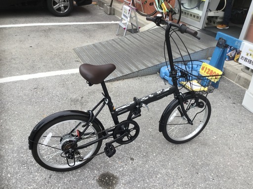 配達可【自転車　折りたたみ】【CASULY CUICK FOLDING 】クリーニング済み【管理番号12712】