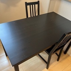 IKEA ダイニングテーブル 椅子2セット