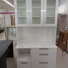 ☆ジモティ割あり☆ NITORI レンジボード ホワイト W100×D42×H200 