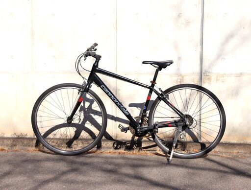 ≪U649ジ≫ Cannondale/キャノンデール クロスバイク QUICK7/クイック7 Mサイズ 3×8 24段変速 ブラック 自転車 通勤/サイクリング