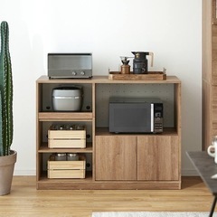 キッチンカウンター　ブラウン