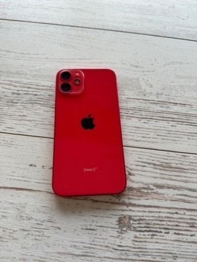 美品 iPhone 12 mini 64GB 赤 SIMフリー バッテリー86% (hal55) 土樽の