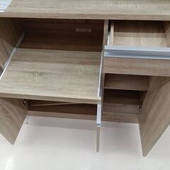 ☆ジモティ割あり☆ レンジボード 木目調 W90×D39.5×H181.5 クリーニング