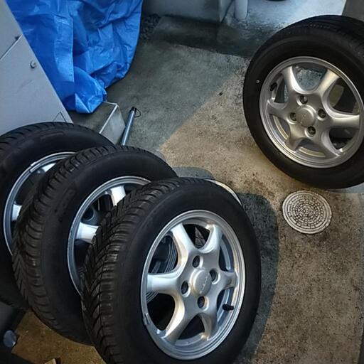 バリ山、イボ付22年式オールシーズンタイヤ155/65/13インチ