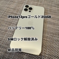 決まりました。iPhone12pro 256GB 超美品  