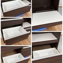 S770 ☆ 土井インテリア キッチンボード、食器棚、幅119cm Used