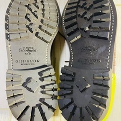 Grenson Archie メンズ レザー ネオン イエロー アクセント ウィング