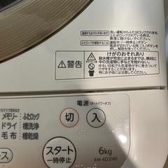 【0円】洗濯機お譲りします。