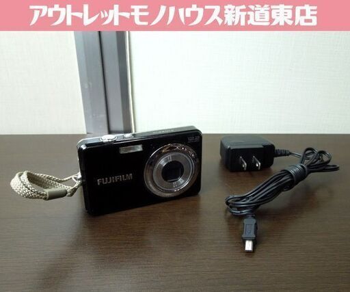 FUJIFILM FinePix J30 デジタルカメラ 1220万画素 ブラック 充電アダプター付き 簡易動作確認済 富士フィルム 札幌市 新道東店