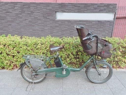 Panasonic 子乗せ電動自転車　電動アシスト自転車　カーキ　20インチ