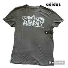 adidas※アディダス※MENS Tシャツ　新品タグ付き グレイ　L