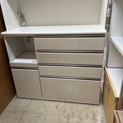 J3237 現行販売品 美品 ニトリ NITORI  ポスティア120 食器棚  キッチンボード キッチン収納 クリーニング済み 新品参考価格112,900円