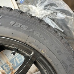 【値下げ】155/65/14 スタッドレス、ホイールセット