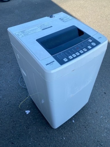 福岡市内配送設置無料　2020年式　ハイセンス 全自動 洗濯機 5.5kg HW-T55C 本体幅50cm 最短10分洗濯 ふたり暮らし ホワイト/ホワイト