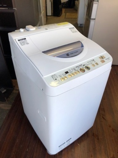 福岡市内配送無料　シャープ SHARP ES-TG55L-A [たて型洗濯乾燥機（5.5kg） ブルー系]