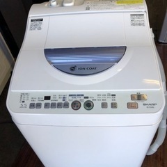 福岡市内配送無料　シャープ SHARP ES-TG55L-A [たて型洗濯乾燥機（5.5kg） ブルー系]