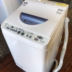 福岡市内配送無料　シャープ SHARP ES-TG55L-A [たて型洗濯乾燥機（5.5kg） ブルー系]