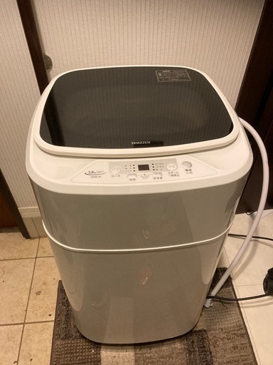 【美品】山善　小型全自動洗濯機 3.8kg　YWMB-38(W)　2021年式