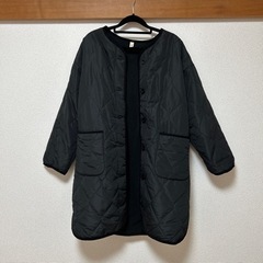 r.p.s キルティングコート　黒　フリーサイズ