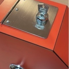 抽選器 抽選機 ガラガラ ガラポン 鍵付き 朱色 玉 ベル付き 福引き