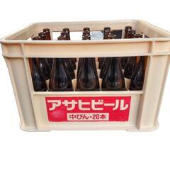 【ジ1228-46】アサヒビール20本+ビールケース セット 空...