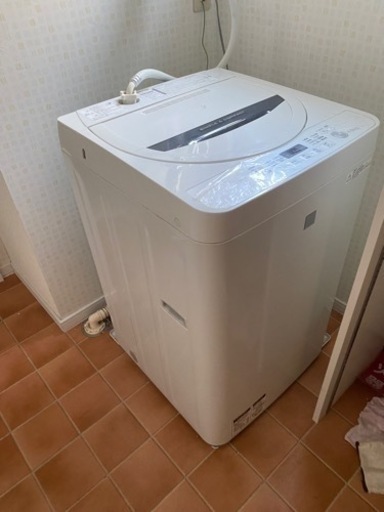 シャープ　洗濯機　4.5キロ　1月中旬の受け渡し