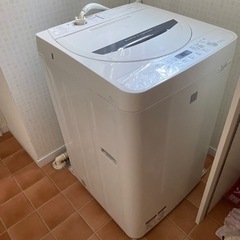 シャープ　洗濯機　4.5キロ　1月中旬の受け渡し