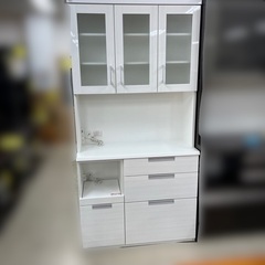 J3244 良品 NITORI ニトリ ダリア DAHLIA-100KB-WH 食器棚