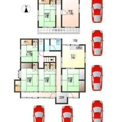 💯🉐初期費用無料　常陸大宮　貸家🉐駐車場6台無料　🌸6DK...