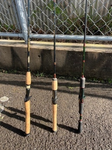 バス釣り用ロッド　釣竿3本