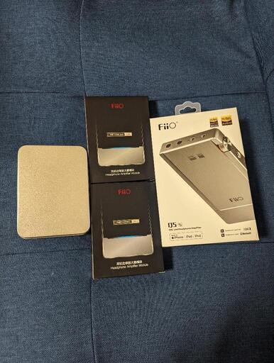 fiio q5s+Fiio純正交換アンプ3点セット（AM1, AM3, AM5）