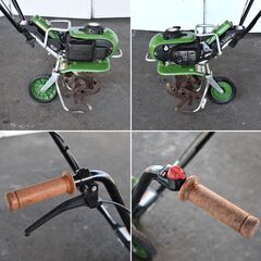 【ジモ取引終了4/28】≪yt1049ジ≫ 人気色 ホンダ カセットガス耕うん機 ピアンタ FV200-JG オリーブグリーン HONDA Pianta ガスパワー 現状品 51209-02+