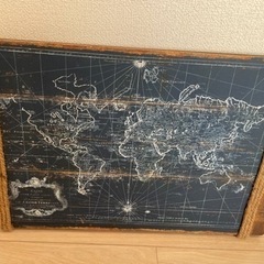 世界地図のインテリア