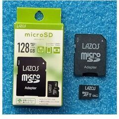 MicroSDカード128GBテスト済マイクロSD LAZOS ...